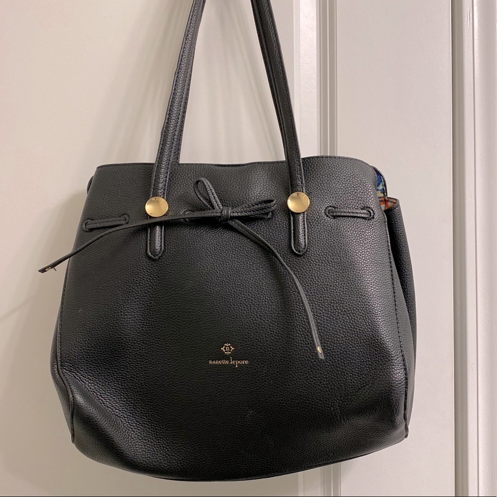 Nanette Lepore Arabelle logo shoulder bag.